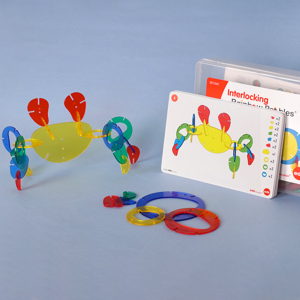 透明彩虹鵝卵石雪花片 (50126C)