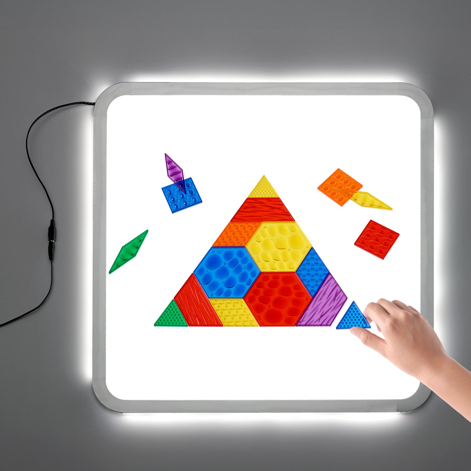 透明觸覺六形六色板 (22068C)