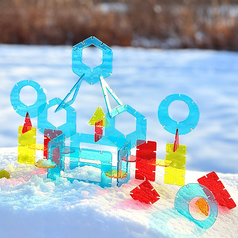 透明幾何雪花片 (50132C)