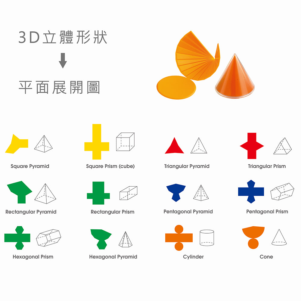 2D3D幾何形體組12型 (21347)